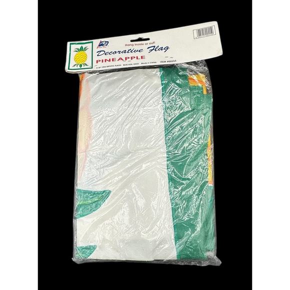 Vtg Artistic Flags PINEAPPLE Decor 28”x40” Garden Summer Day Tropical Yard Party - Picture 2 of 12